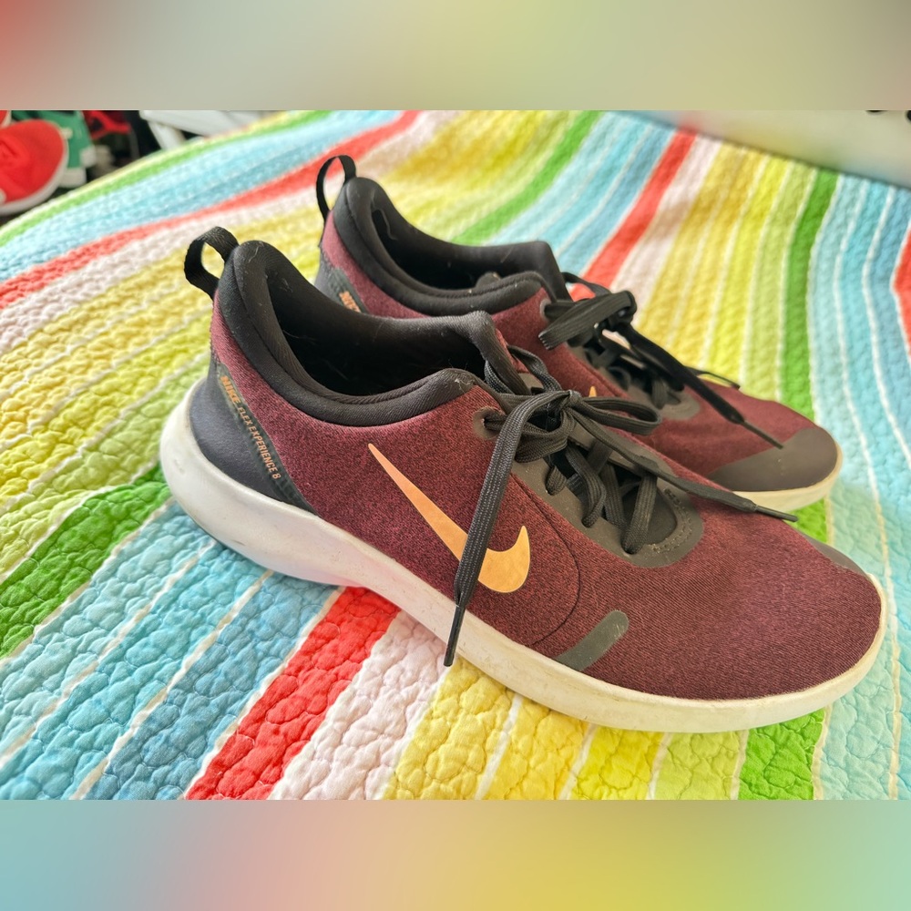 Nike Burgundy and Black Sneakers